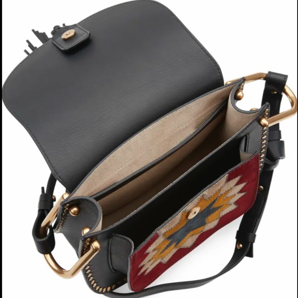 Chloe Hudson Small Rosace Patchwork Saddle Bag, B… - image 2